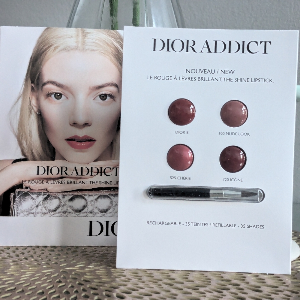 Dior lip shade card
